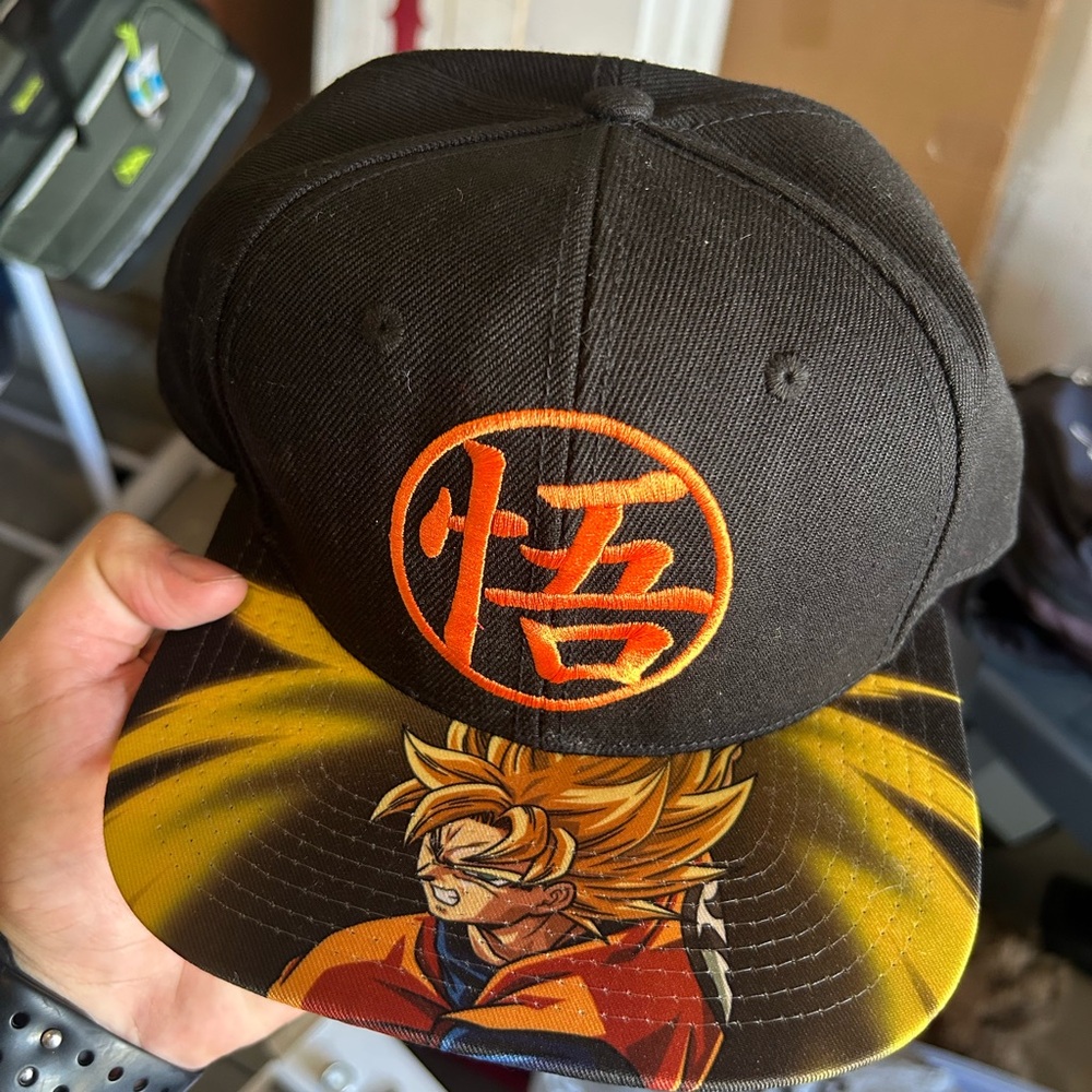 Dragon Ball Z Black and Orange Snapback Hat